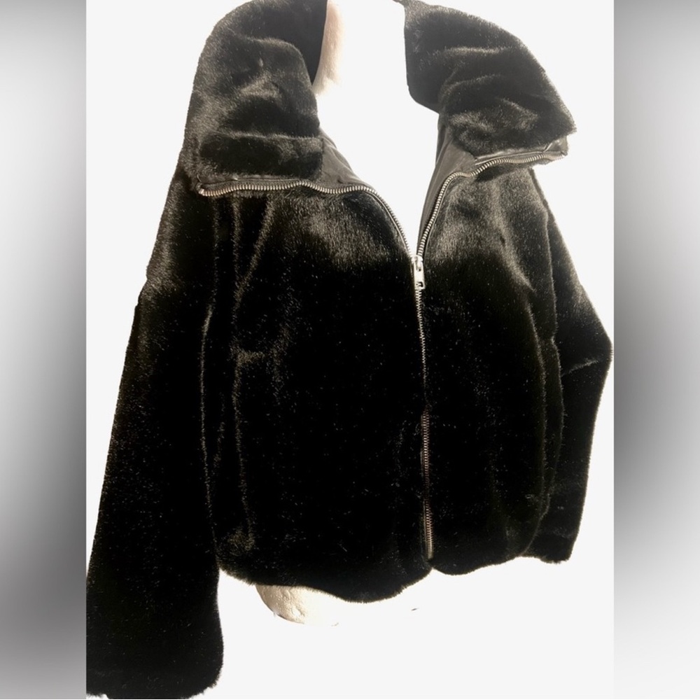 Zara Black Teddy Jacket